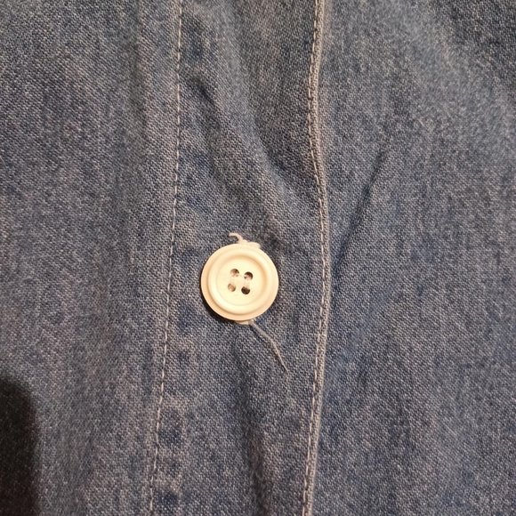 Vintage toile pattern button up blouse - Picture 3 of 5